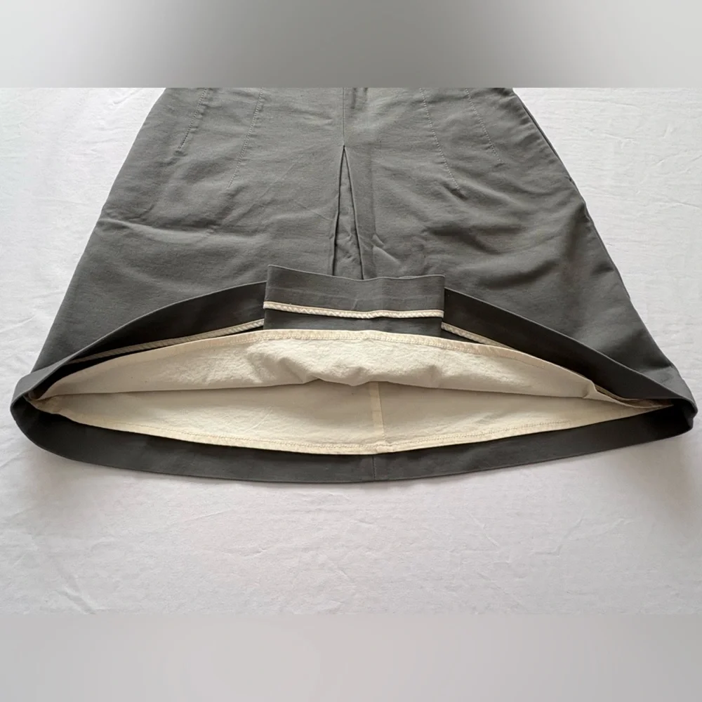 Icicle High Waist Olive Green A-Line Skort - Picture 4 of 10